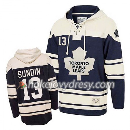 Toronto Maple Leafs Mats Sundin 13 Modrá Sawyer Mikiny Hooded - Pánské